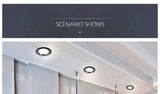 led downlight lamp Black waterproof 3w 5w 7W 9W 12W 15W led spot 220V 230V ceiling recessed downlights round led panel light