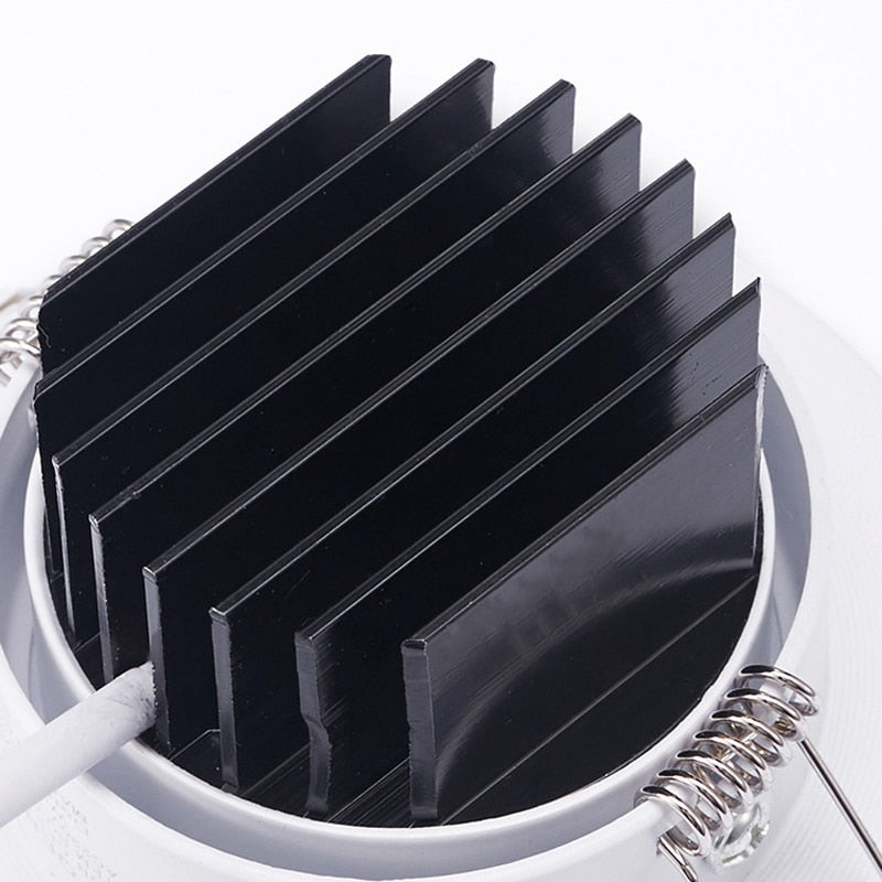 QLTEG Dimmable Led downlight light COB Ceiling Spot Light 3w 5w 7w 12w AC85-265V ceiling recessed lamps Indoor Lighting 4000K