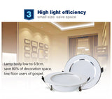 LED Downlight Natural Color Recessed Kitchen Bathroom Lamp 220V 230V 5W 7W 9W 12W LED Down Lights Warm Cool White