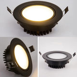 Dimmable Fog Black LED COB LED Spot Light Downlight 5W 7W 9W 12W 85-265 recessed downlight recessed indoor downlight