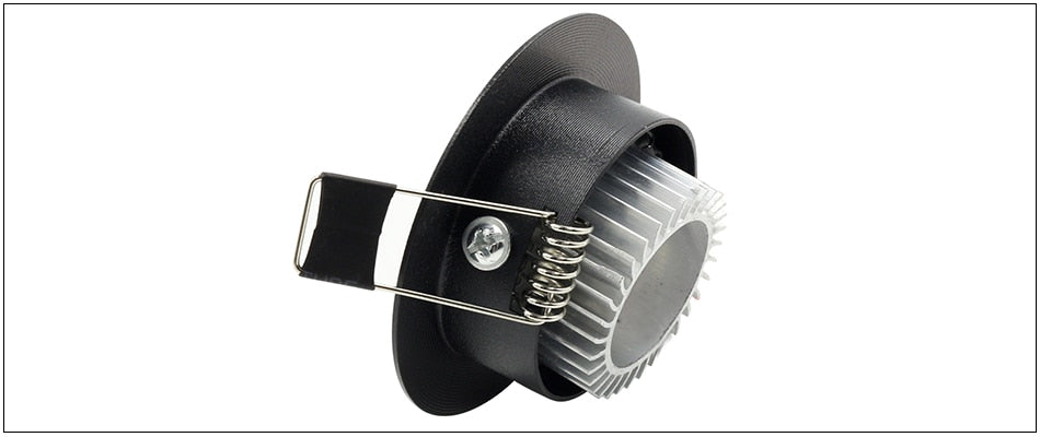 ZMISHIBO LED Downlights 50-55mm Cut Hole 3W 110V-240V White Silver Black 3000K 6000K Living Room Recessed Ceiling Spot Lamp CE