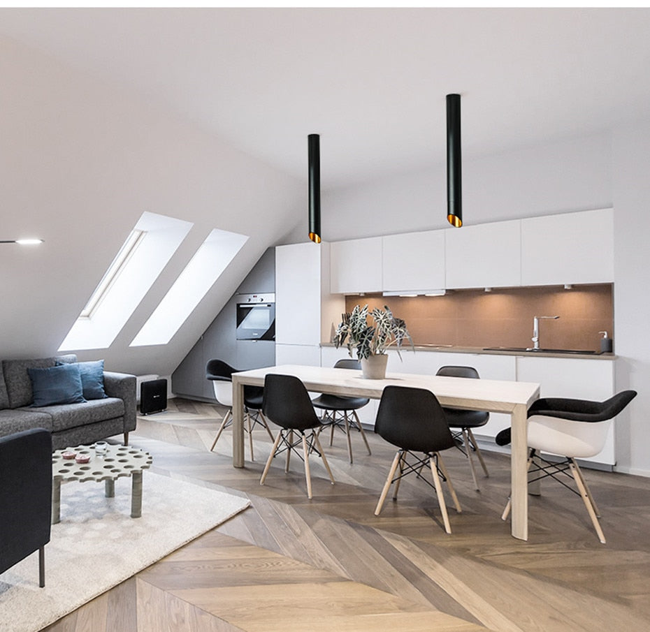 LED Surface Mounted ceiling Downlight 7W Cord lamps Kitchen Company Table Pipe Tube Lamp Dining Room Bar Counter Shop Spot light