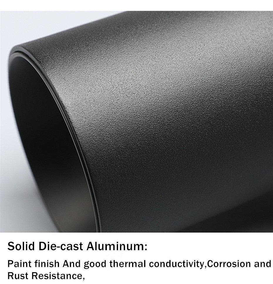 DBF Stretchable Recessed Ceiling Downlight 7W 10W 12W Black/White 360° Degree Rotatable 3000K/4000K/6000K Ceiling Spot Light