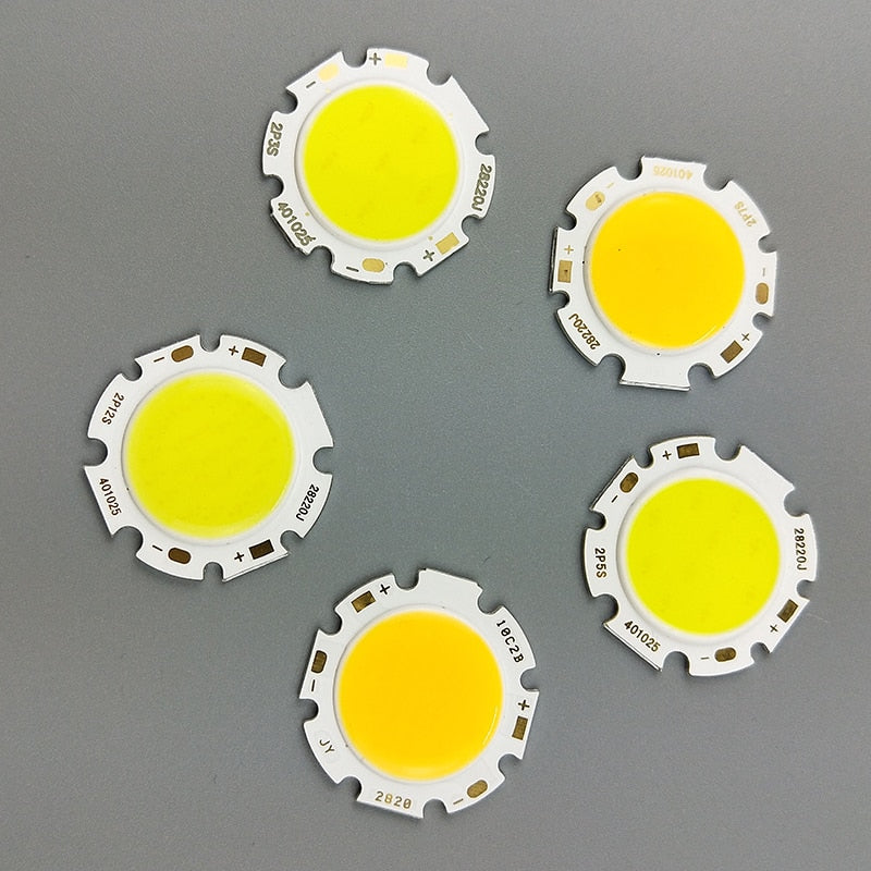 LED COB 5pcs lot Light Bulb 11mm 20mm 3W 5W 7W 10W 12W 15W LED Source Chip Light Lamp Spotlight Downlight Lamps