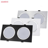 LED Downlights Square 10W 14W 20W LED Ceiling Lamp 110V 220V Driver For Living room Clothing Store Commercial Lighting