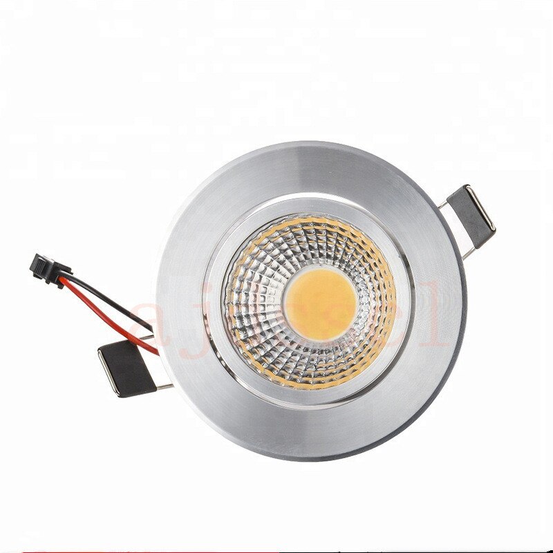 Dimmable LED Downlight COB Spotlight Ceiling lamp AC85-265V 6W 9W 12W 15W 18W Aluminum recessed downlights round led panel light