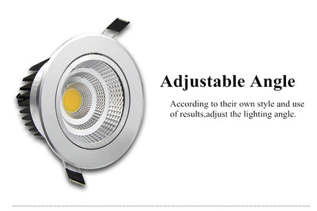 Dimmable LED Downlight COB Spotlight Ceiling lamp AC85-265V 6W 9W 12W 15W 18W Aluminum recessed downlights round led panel light