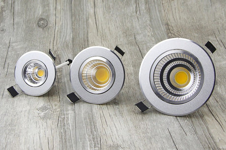 Dimmable LED Downlight COB Spotlight Ceiling lamp AC85-265V 6W 9W 12W 15W 18W Aluminum recessed downlights round led panel light