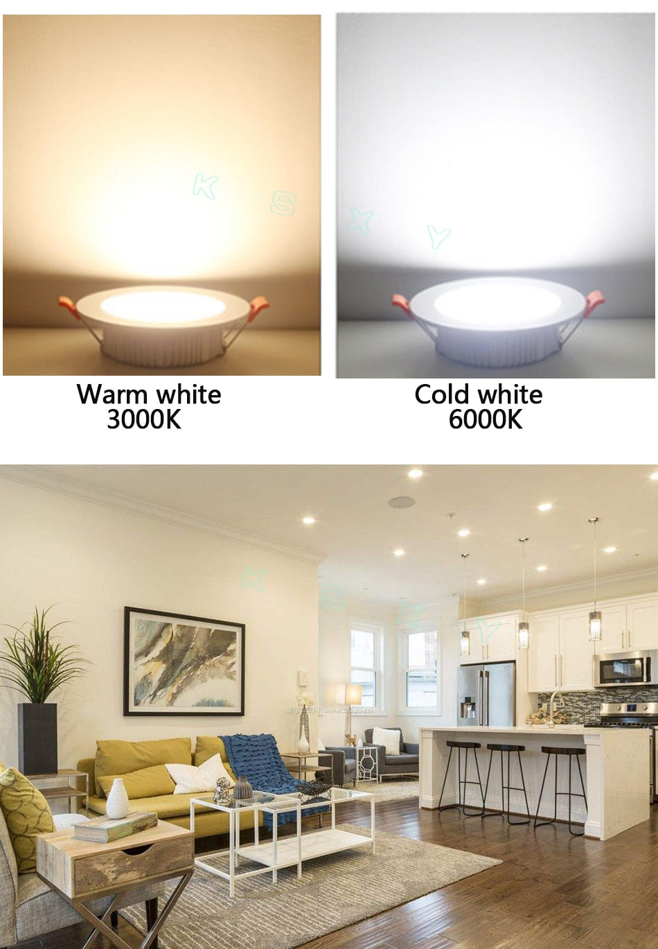 White Black LED Downlight 3W 5W 7W 9W 12W aluminum Recessed LED Spot Lighting Bedroom Kitchen Indoor led down light lamp