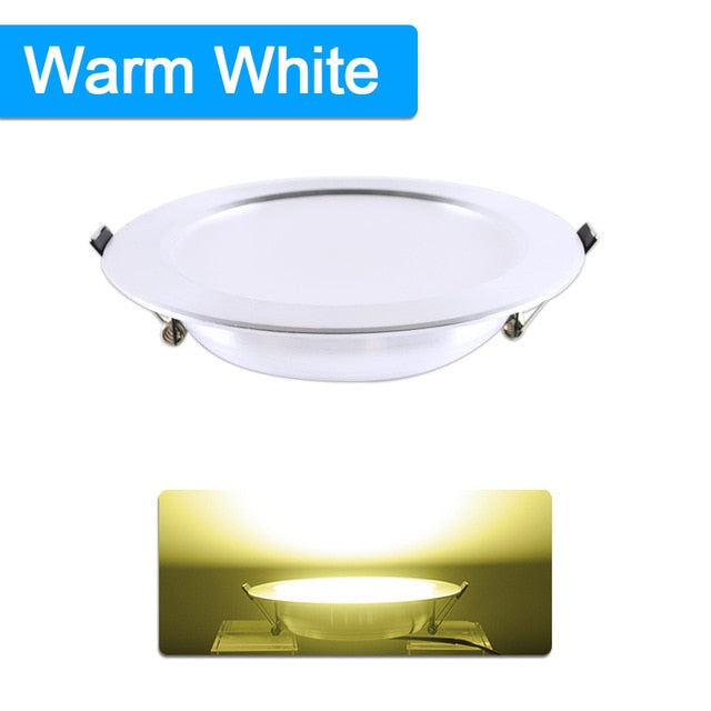 LED Downlight 10pcs 3w 5w 7w 9w 12w 18w AC 220V 240V Aluminum Ultra thin downlight Indoor Ceiling Round Recessed Spot Lighting