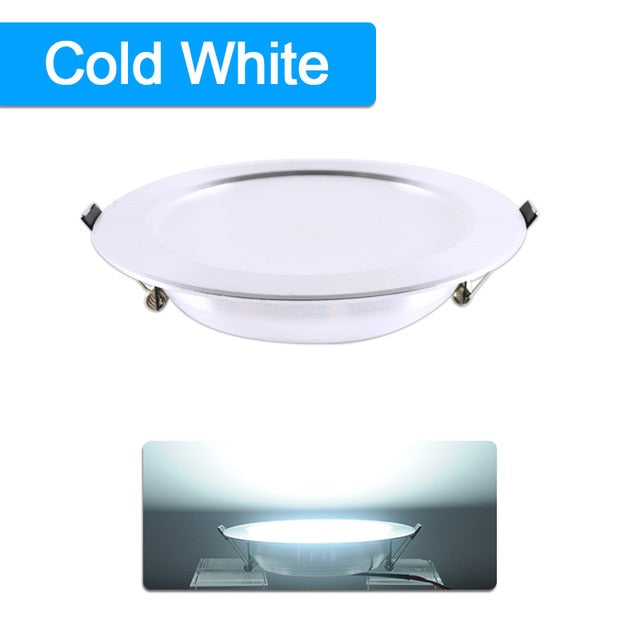LED Downlight 10pcs 3w 5w 7w 9w 12w 18w AC 220V 240V Aluminum Ultra thin downlight Indoor Ceiling Round Recessed Spot Lighting