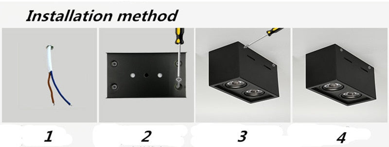 Dimmable LED Ceiling Spotlight Epistar Chip AC85-265V 10W 20W Aluminum Surface Mounted Downlight COB Background Lamps+Led Drive