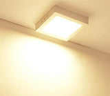 Ultra-Thin Round Square Surface Mounted LED Panel Lights 6W 12W 18W 24W LED Ceiling Lights AC85-265V LED Downlights Indoor Lighting