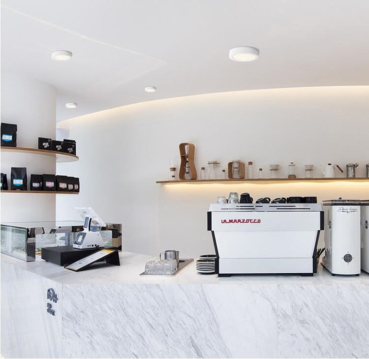 Ultra-Thin Round Square Surface Mounted LED Panel Lights 6W 12W 18W 24W LED Ceiling Lights AC85-265V LED Downlights Indoor Lighting