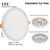 LED Panel Light Ultra thin Recessed Downlights 6W 8W 15W 20W 220V 230V Round Square Ceiling Panel lamp