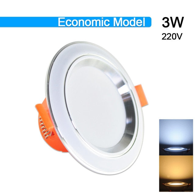 LED Downlight 3W 5W 9W 12W 15W 18W AC220V 240V downlight gold Silver White Ultra Thin Aluminum Round Recessed LED Spot Lighting