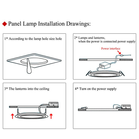  LED Ultra thin Downlight lamp 3W 4W 6W 9W 12W 15W 18W 24W led ceiling recessed grid downlight slim round panel light