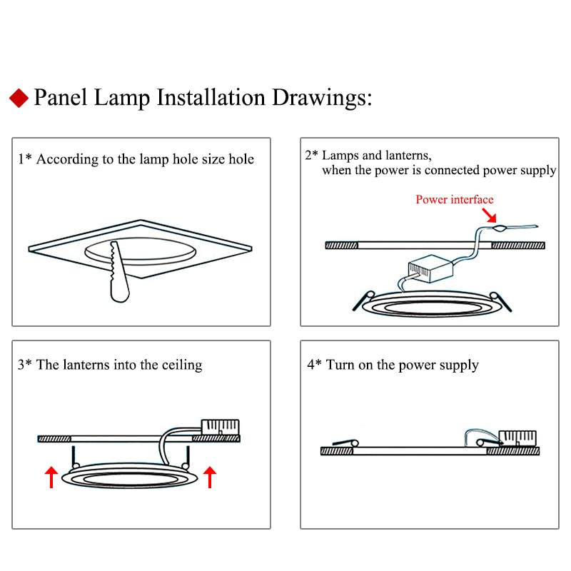  LED Ultra thin Downlight lamp 3W 4W 6W 9W 12W 15W 18W 24W led ceiling recessed grid downlight slim round panel light