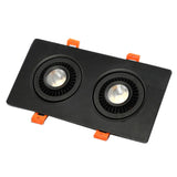 DBF 360 Angle Adjust LED Recessed Downlight 10W 14W 20W 24W LED Ceiling Spot Light 3000K/4000K/6000K Black/White Housing Light