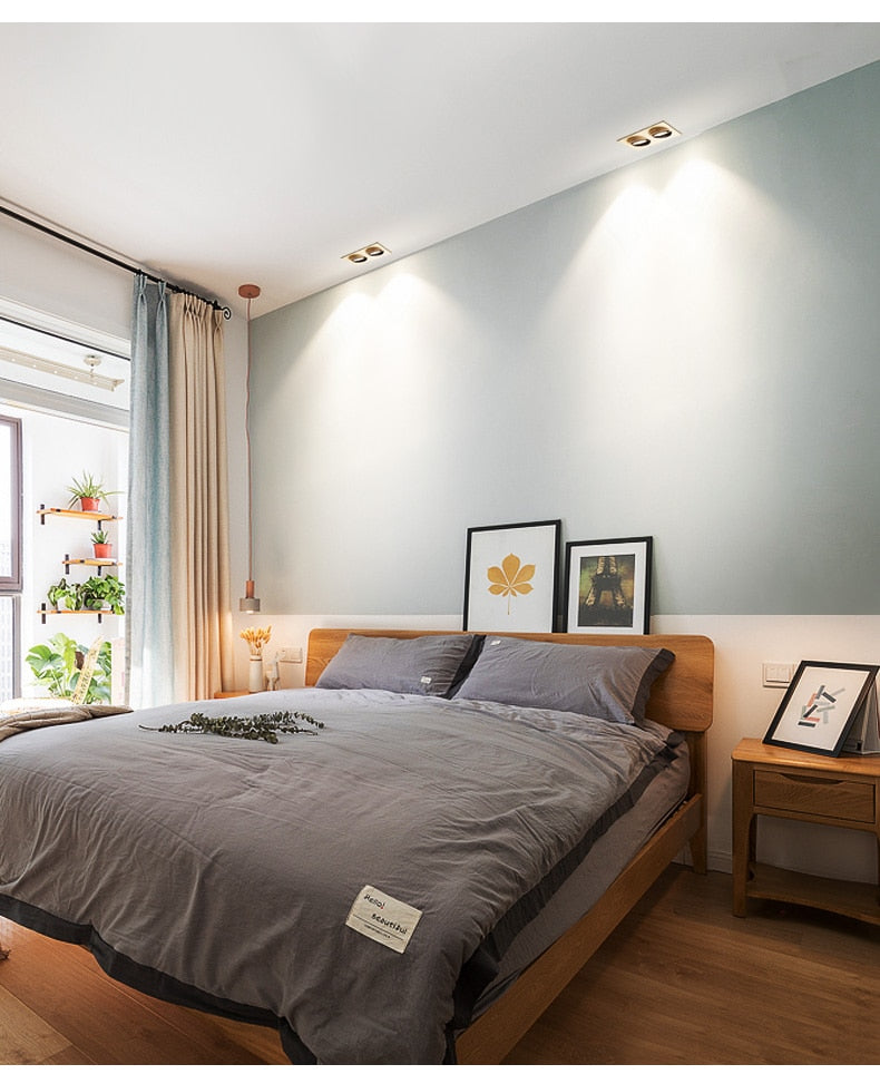 DBF 360 Angle Adjust LED Recessed Downlight 10W 14W 20W 24W LED Ceiling Spot Light 3000K/4000K/6000K Black/White Housing Light