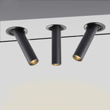 DBF Long Tube Angle Adjustable LED COB Recessed Downlight Not Dimmable 12W Ceiling Spot Light 3000K 4000K 6000K AC110V/220V