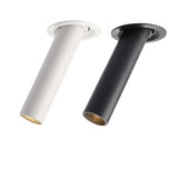 DBF Long Tube Angle Adjustable LED COB Recessed Downlight Not Dimmable 12W Ceiling Spot Light 3000K 4000K 6000K AC110V/220V