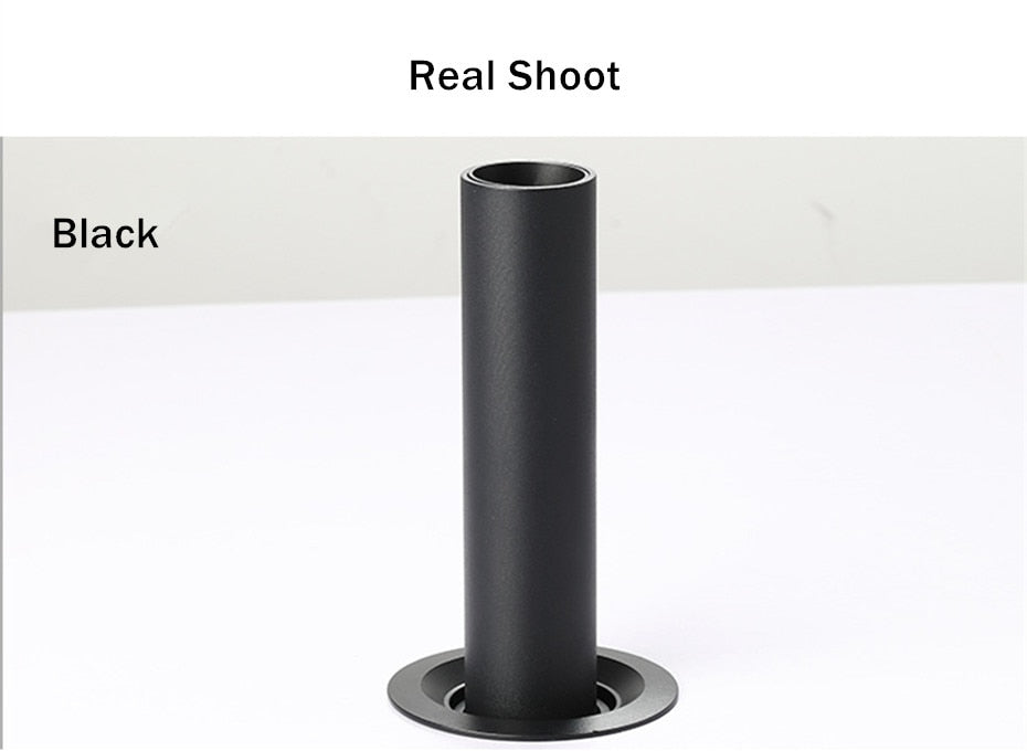 DBF Long Tube Angle Adjustable LED COB Recessed Downlight Not Dimmable 12W Ceiling Spot Light 3000K 4000K 6000K AC110V/220V