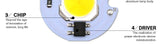 LED COB Chip 5Pcs Lampada 220V 9W 7W 5W 3W Smart IC For DIY LED Light Bulb Downlight Spotlight No Need Power Supply