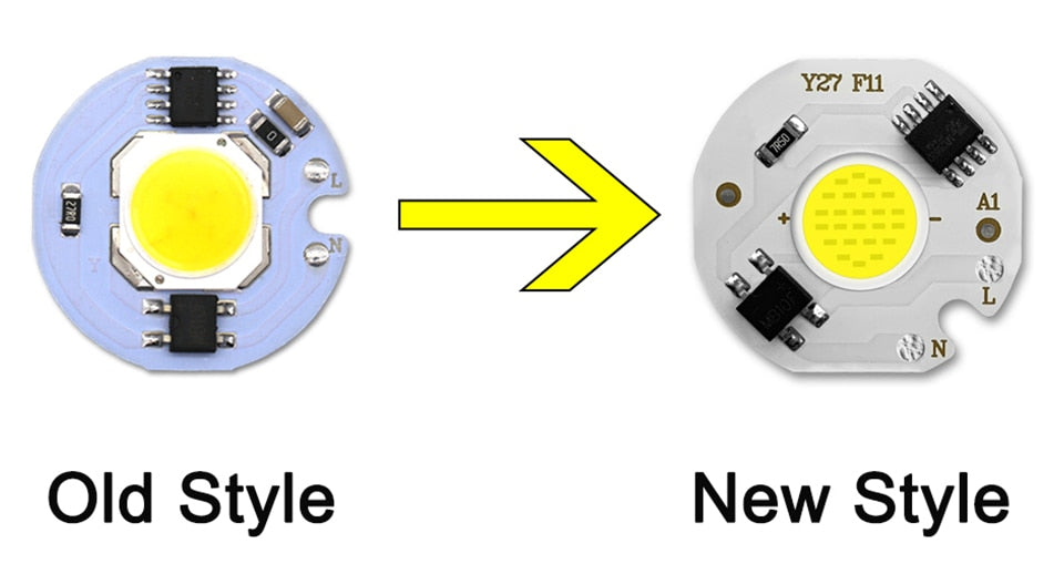 LED COB Chip 5Pcs Lampada 220V 9W 7W 5W 3W Smart IC For DIY LED Light Bulb Downlight Spotlight No Need Power Supply