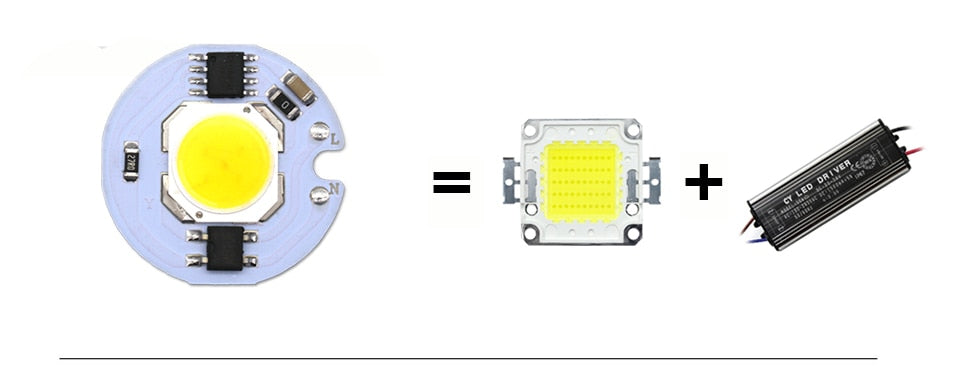LED COB Chip 5Pcs Lampada 220V 9W 7W 5W 3W Smart IC For DIY LED Light Bulb Downlight Spotlight No Need Power Supply