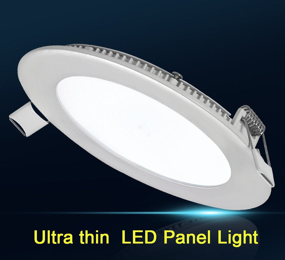 LED Ultra Thin Led Panel Downlight 3w 4w 6w 9w 12w 15w 18w Round  Panel Ceiling Recessed Spot Light AC85-265V Painel lamp CE UL