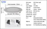 LED Ultra Thin Led Panel Downlight 3w 4w 6w 9w 12w 15w 18w Round  Panel Ceiling Recessed Spot Light AC85-265V Painel lamp CE UL