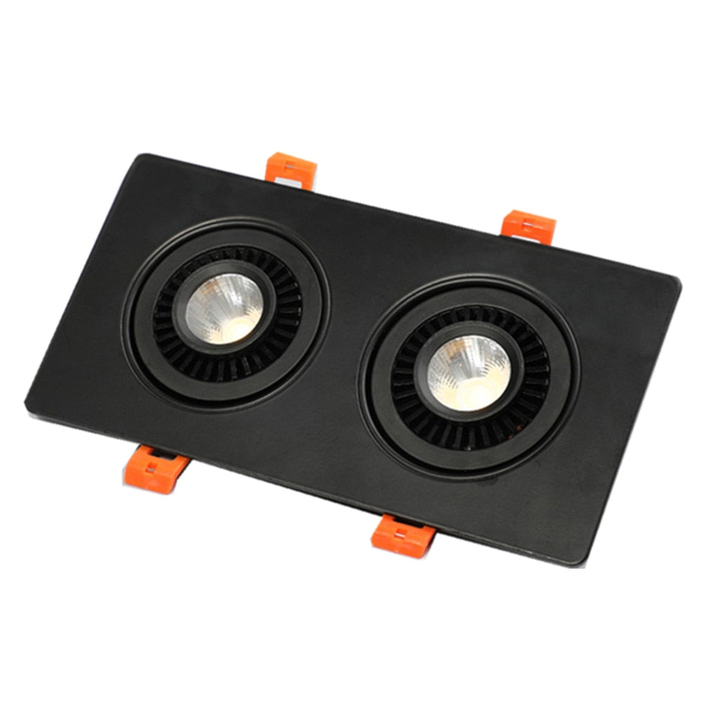 Dimmable Lights LED Ceiling Spot Light Embedded Angled Downlight 10W 14W 20W 24W Rectangle Downlight AC85-265V