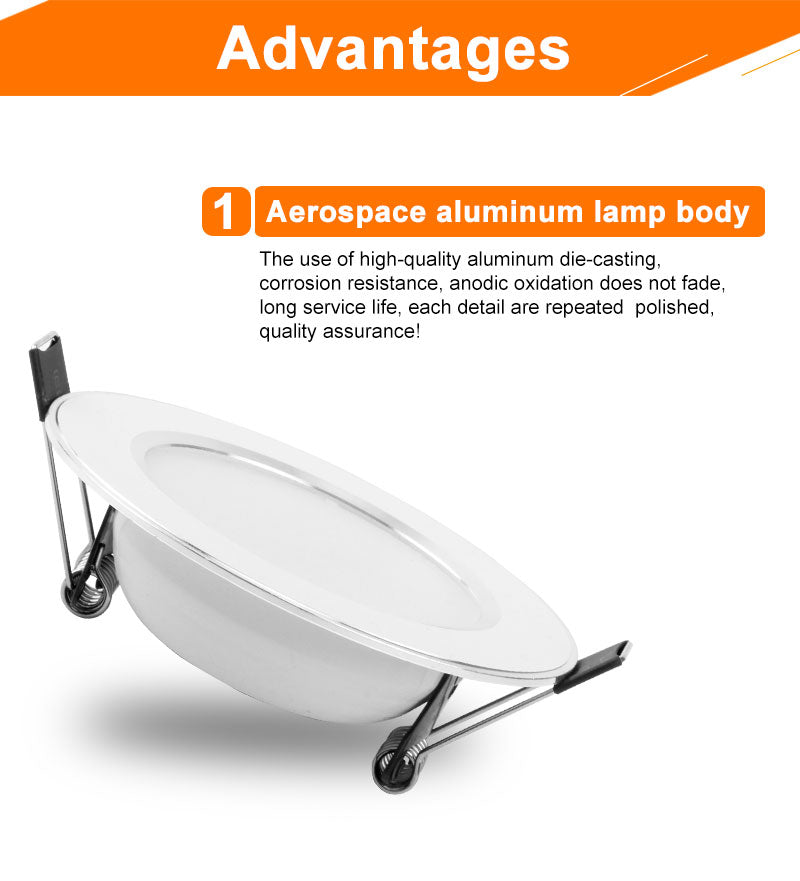 LED Downlight 4 pcs 3W 5W 7W 9W 12W 15W 220V 240V Recessed Round LED Lamp Light Indoor Lighting Warm White Cold White