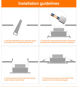 LED Downlight 4 pcs 3W 5W 7W 9W 12W 15W 220V 240V Recessed Round LED Lamp Light Indoor Lighting Warm White Cold White