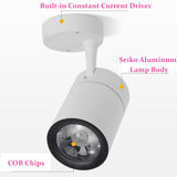 Dimmable Surface Mounted Anti Glare LED Downlights 7w 12w 20w 30w Epistar Chip COB Ceiling Spot Lights AC85~265V Background Lamp