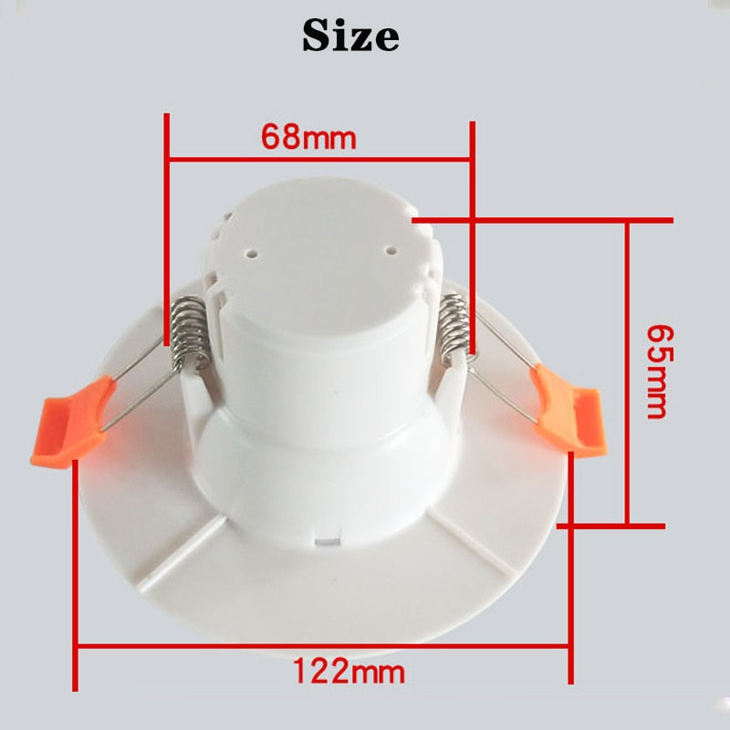 LED 5w Sound light Infrared Human Body Sensor Downlight Radar Sensor nd Lamp Control Induction Ceiling Downlight
