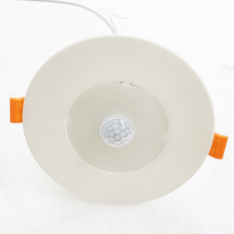LED 5w Sound light Infrared Human Body Sensor Downlight Radar Sensor nd Lamp Control Induction Ceiling Downlight