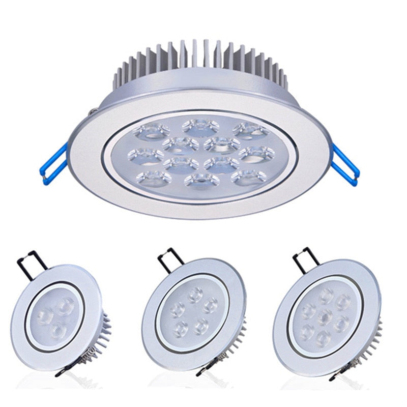 LED Downlight 3W 5W 7W 9W 12W Aluminum Spot Recessed Celling Lamp Light 220V 110V Home Lighting For Kitchen Living Room Bathroom
