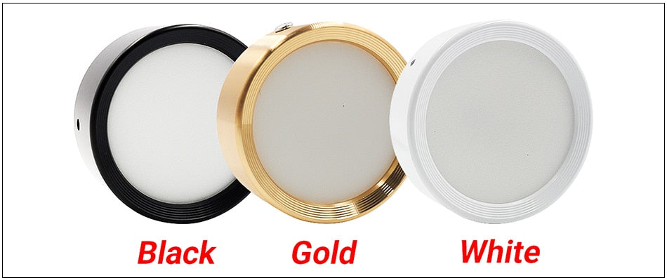 LEDIARY 220V LED Spot Downlights Ceiling Surface Mounted Lamp 5W 7W 10W 3000K 4000K 6000K Living Room Book Rack Lighting