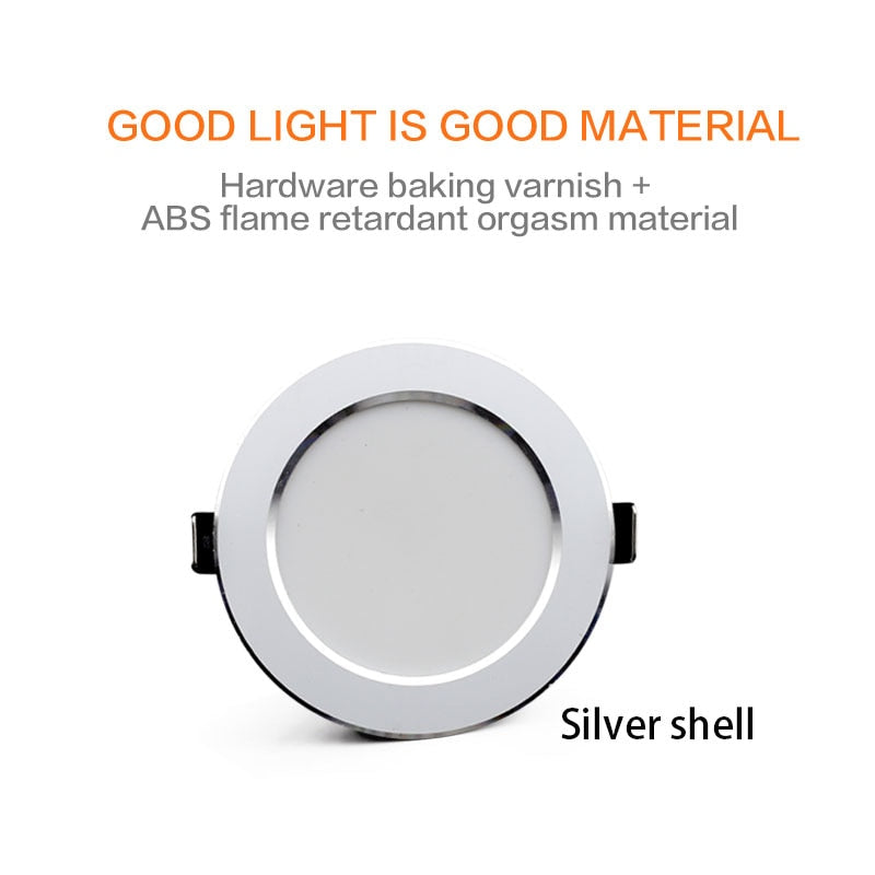 LED Downlight 18W 15W 12W 9W 7W Ceiling Round Recessed Lamp AC220V 230V New type Downlight spot LED Spot Lighting
