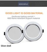LED Downlight 18W 15W 12W 9W 7W Ceiling Round Recessed Lamp AC220V 230V New type Downlight spot LED Spot Lighting