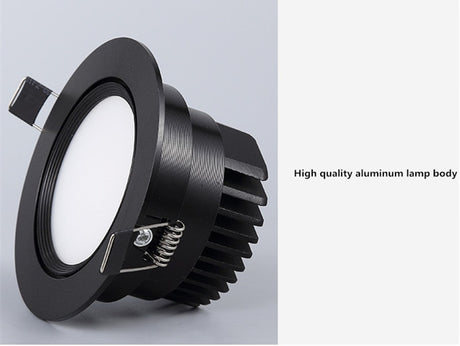 Dimmable LED COB Spotlight Ceiling lamp AC85-265V 5w 7w 9w 12w 15w 18w Aluminum Recessed Downlight Round Panel Light Indoor Lighting