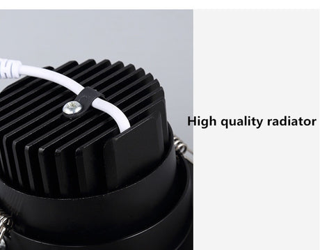 Dimmable LED COB Spotlight Ceiling lamp AC85-265V 5w 7w 9w 12w 15w 18w Aluminum Recessed Downlight Round Panel Light Indoor Lighting