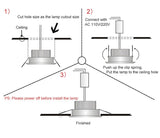Dimmable LED COB Spotlight Ceiling lamp AC85-265V 5w 7w 9w 12w 15w 18w Aluminum Recessed Downlight Round Panel Light Indoor Lighting