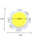 LED COB Chip 28mm Square Round Lighting Source 10-100pcs 3W 5W 7W 10W 12W for Spotlight Downlight Tube Light Ceiling Lamp 300ma