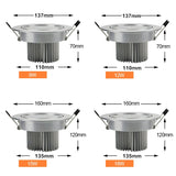 Super Bright 3W 5W 7W 9W 12W 15W LED Ceiling Downlight led Downlight Recessed Spot Light for Home Lighting AC85-265V