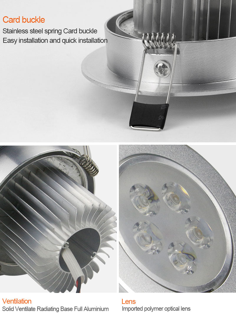 R Led Light Super Bright 3W 5W 7W 9W 12W 15W LED Ceiling Downlight led Downlight R ...