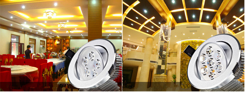 Super Bright 3W 5W 7W 9W 12W 15W LED Ceiling Downlight led Downlight Recessed Spot Light for Home Lighting AC85-265V