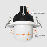 LED Downlight dimmable 7W 10W 15W 20W adjustable 360 Degree Recessed LED Ceiling Spot Light  AC110V 220V Trunk downlight LED